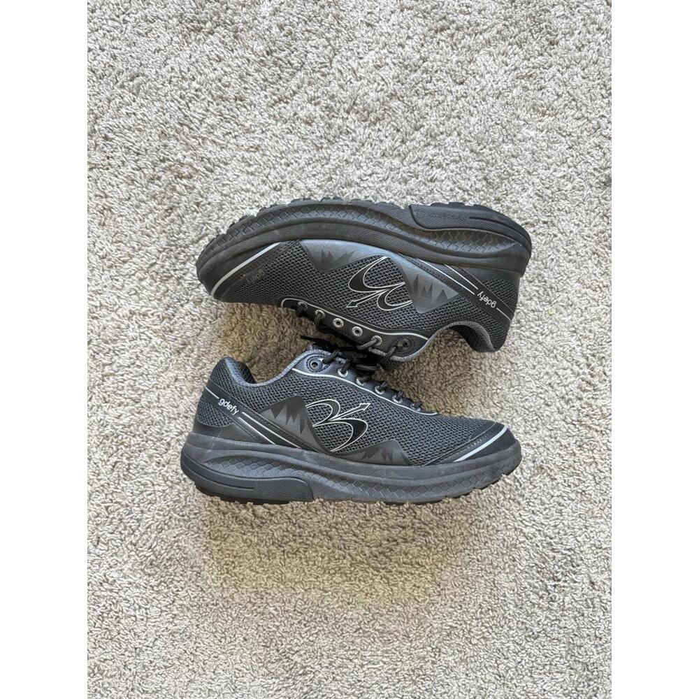 Gdefy Mens Size 9.5 Gravity Defyer Mighty Walk Athletic Black Shoes Comfort Fit